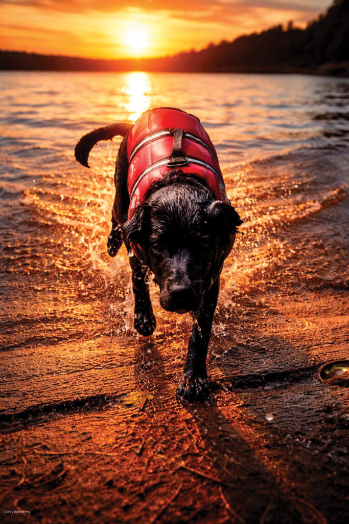 Candy Konieczny - Castiel, A sunset swim