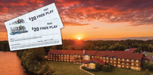 Lake of the Torches Resort Casino lodging and game play package.