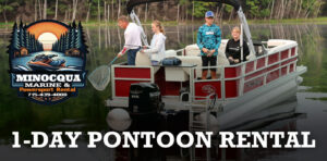 One day pontoon rental